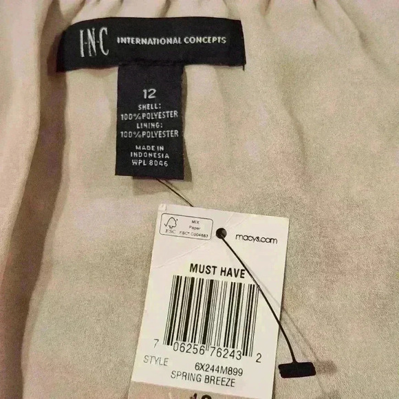 Inc International Concepts Floral Print Cold Shoulder Peasant Blouse, Sz 12; $70 - Picture 7 of 10